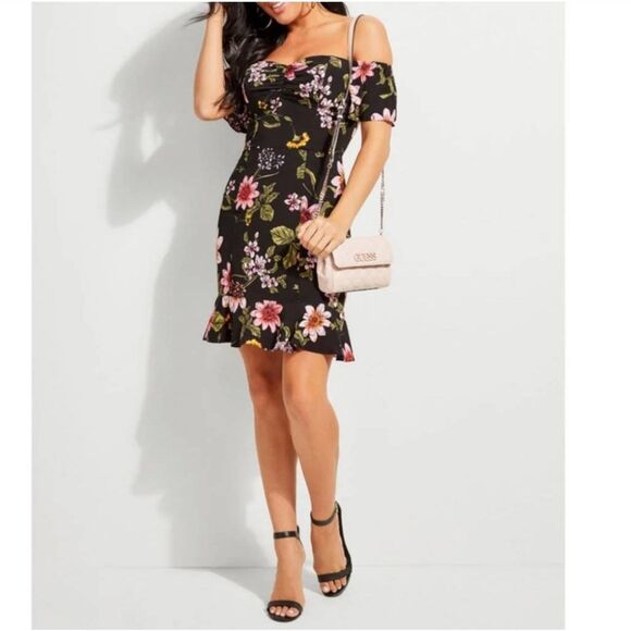 Guess Sala Off-Shoulder Dress - Picture 1 of 9